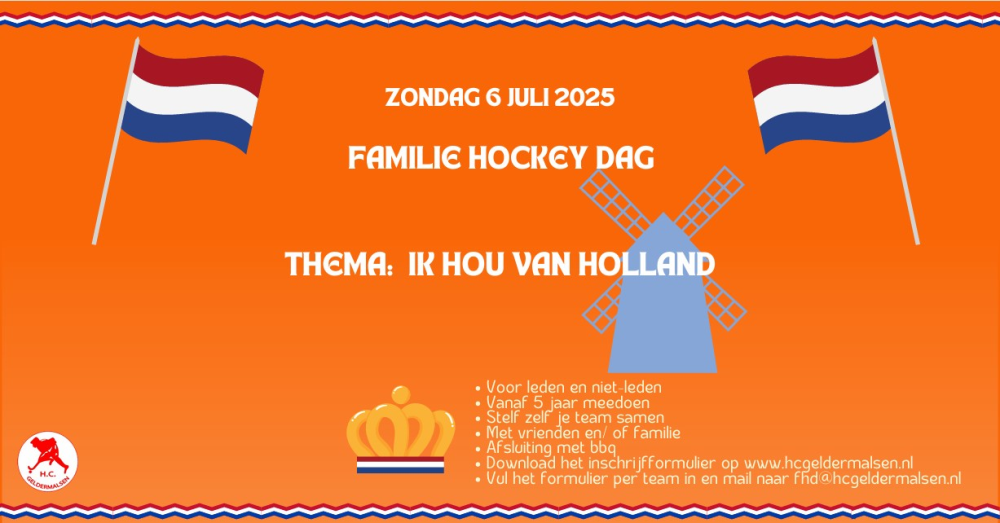 Schrijf je nu in voor de familiehockeydag van 2025 Nieuws
