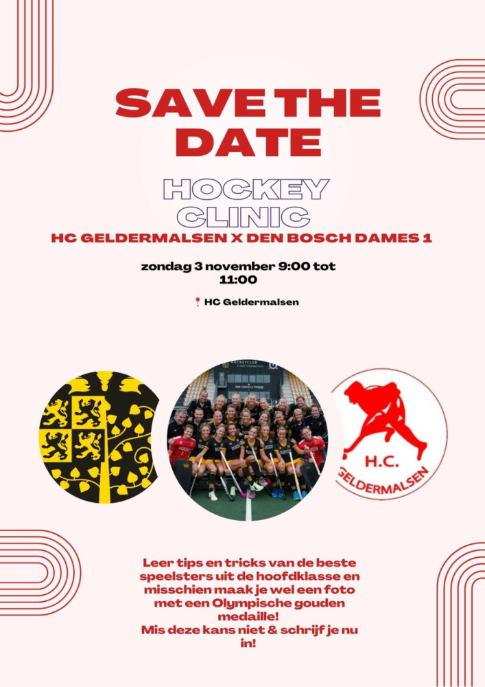 Hockeyclinic door dames 1 van HC Den Bosch Nieuws